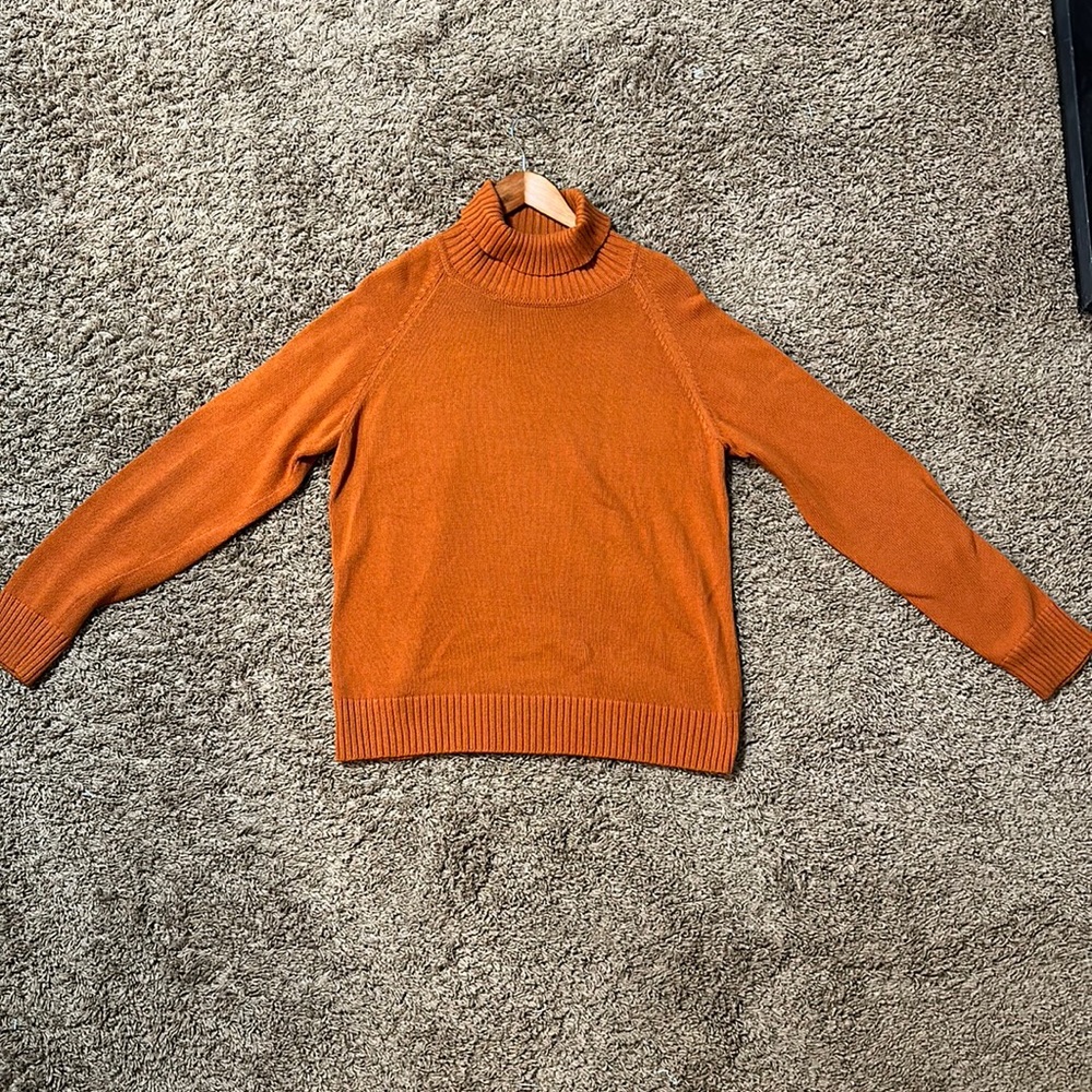 Orange turtleneck Men’s Sweater